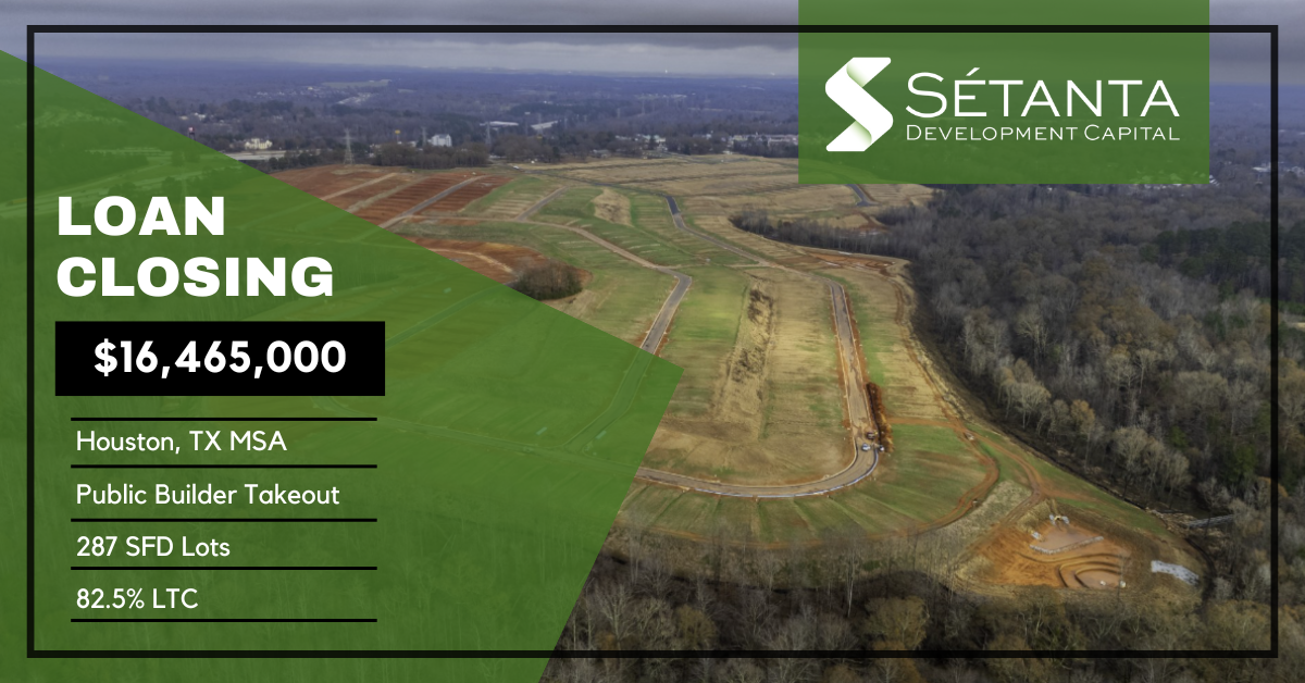 Sétanta has closed a new $16.5MM loan in the Houston, TX MSA