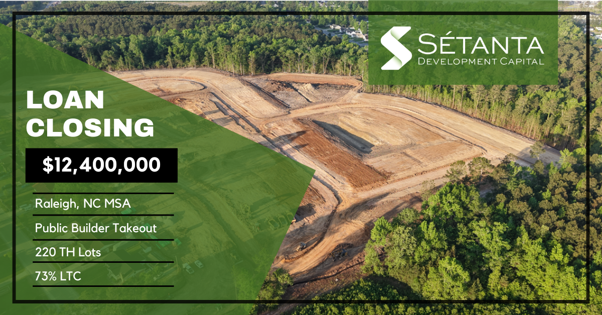 Sétanta has closed a new $12.4MM loan in the Raleigh, NC MSA