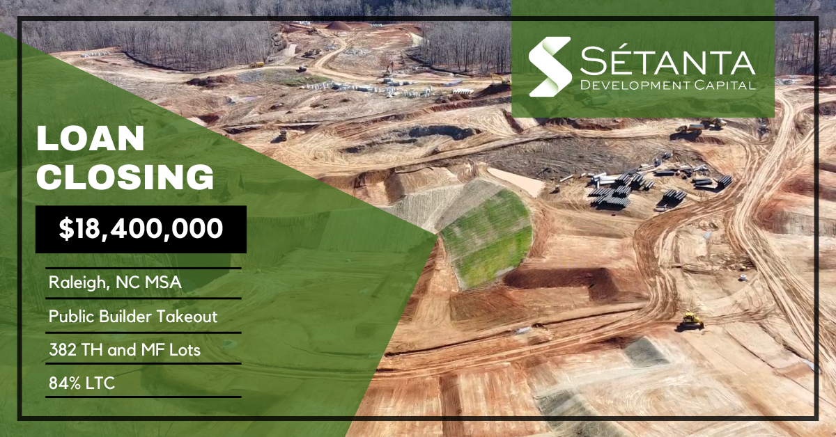 Sétanta has closed a new $18.4MM loan in the Raleigh, NC MSA