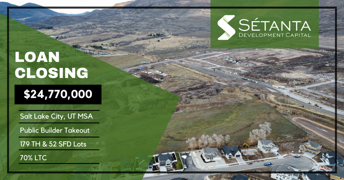 Sétanta closes a $24.77MM loan in Salt Lake City