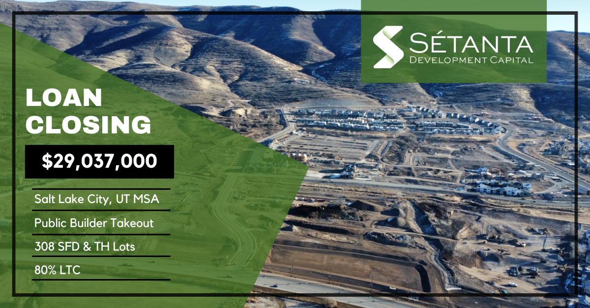 Sétanta has closed a new $29MM loan in the Salt Lake City, UT MSA