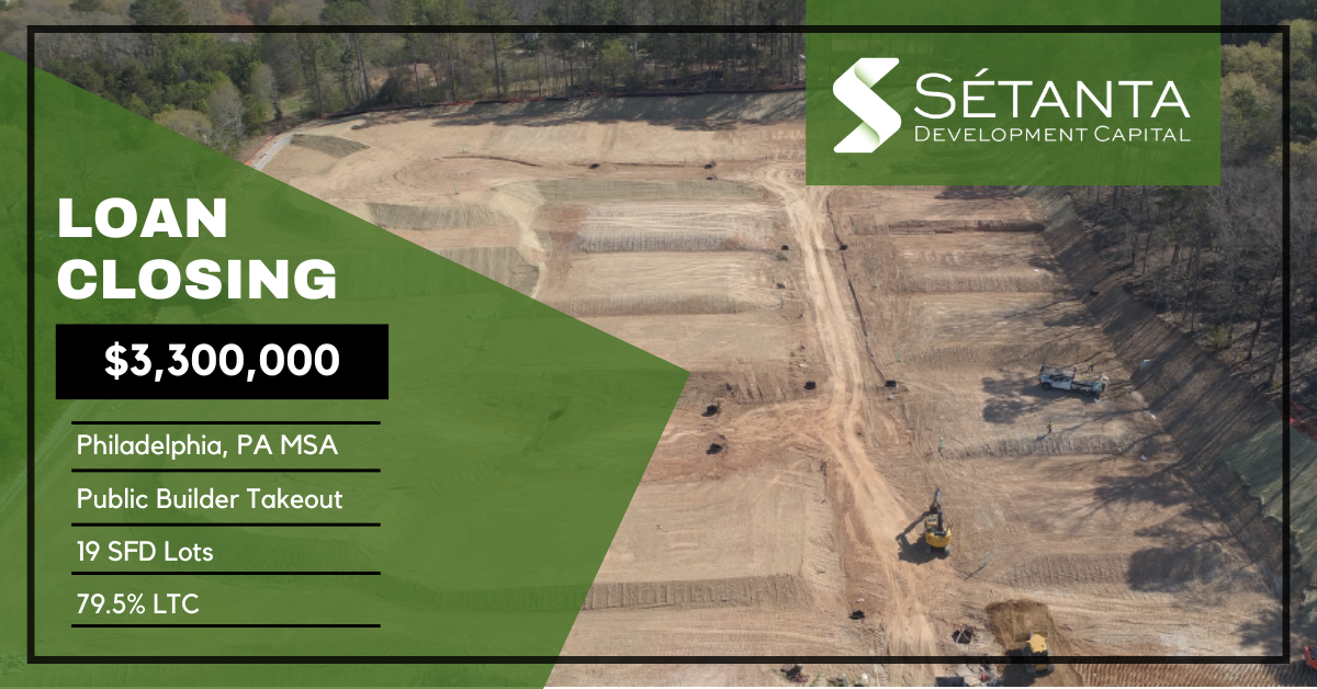Sétanta has closed a new $3.3MM loan in the Philadelphia, PA MSA
