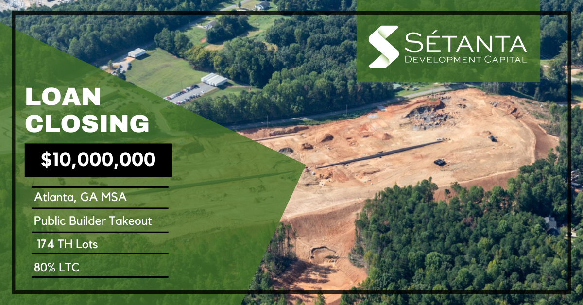 Sétanta has closed a new $10.0MM loan in the Atlanta, GA MSA