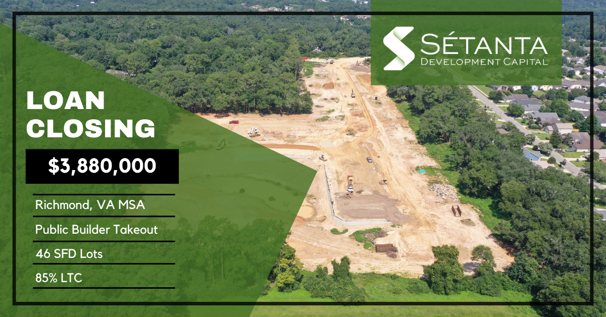 Sétanta has closed a new $3.88MM loan in the Richmond, VA MSA