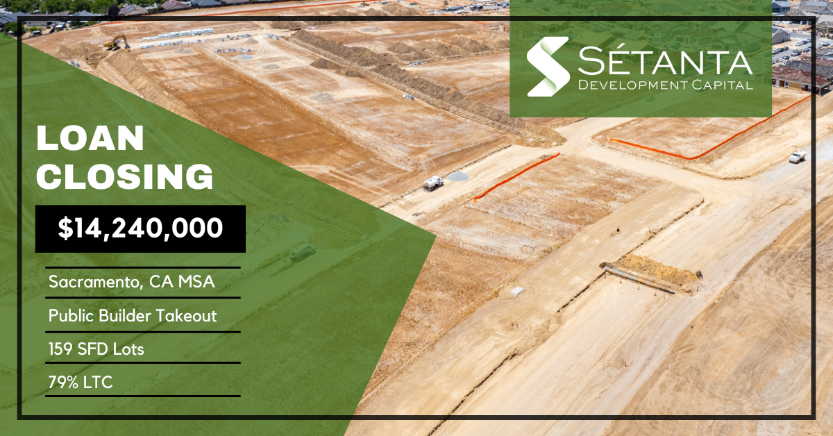 Sétanta has closed a new $14.24MM loan in the Sacramento, CA MSA