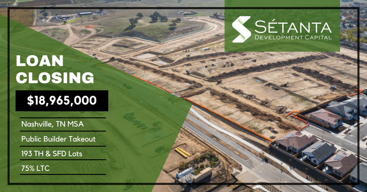 Sétanta has closed a new $19MM loan in the Nashville, TN MSA
