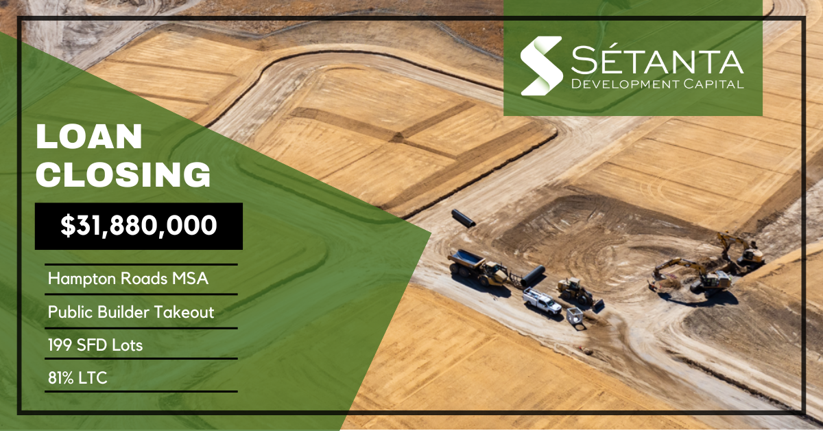 Sétanta has closed a new $31.88MM loan in the Hampton Roads, VA MSA