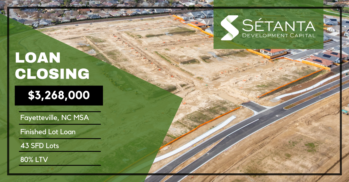 Sétanta has closed a new $3.3MM loan in the Fayetteville, NC MSA