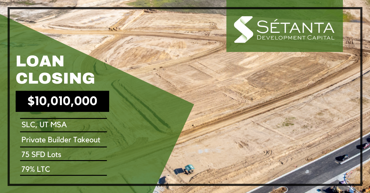 Sétanta has closed a new $10.01MM loan in the Salt Lake City, UT MSA