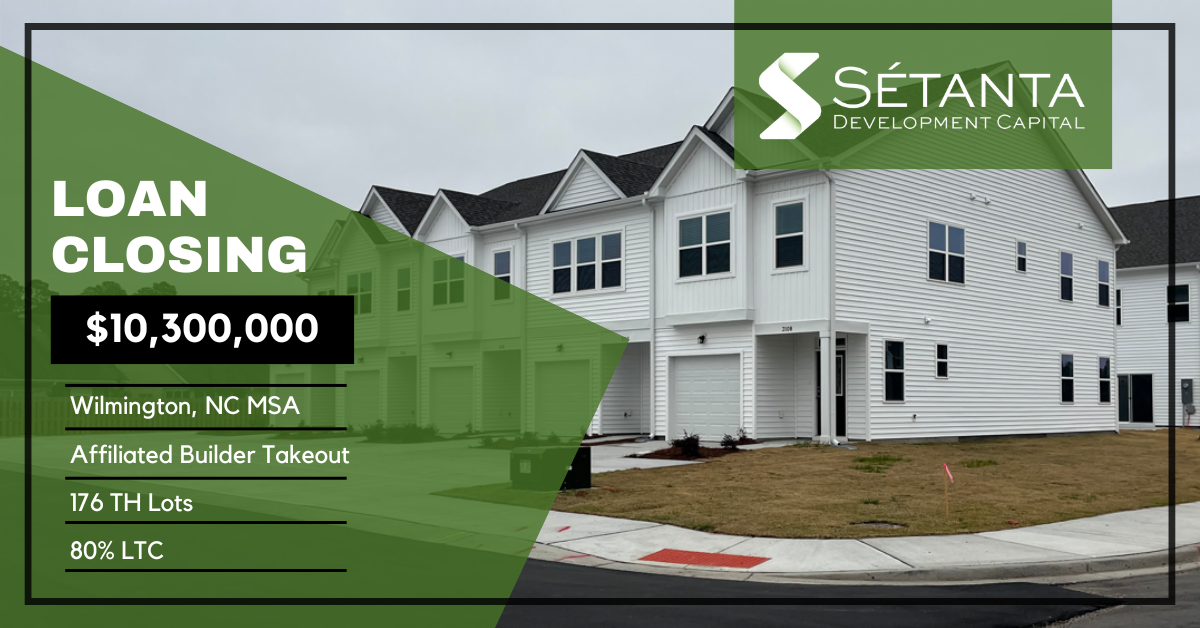 Sétanta has closed a new $10.3MM loan in the Wilmington, NC MSA